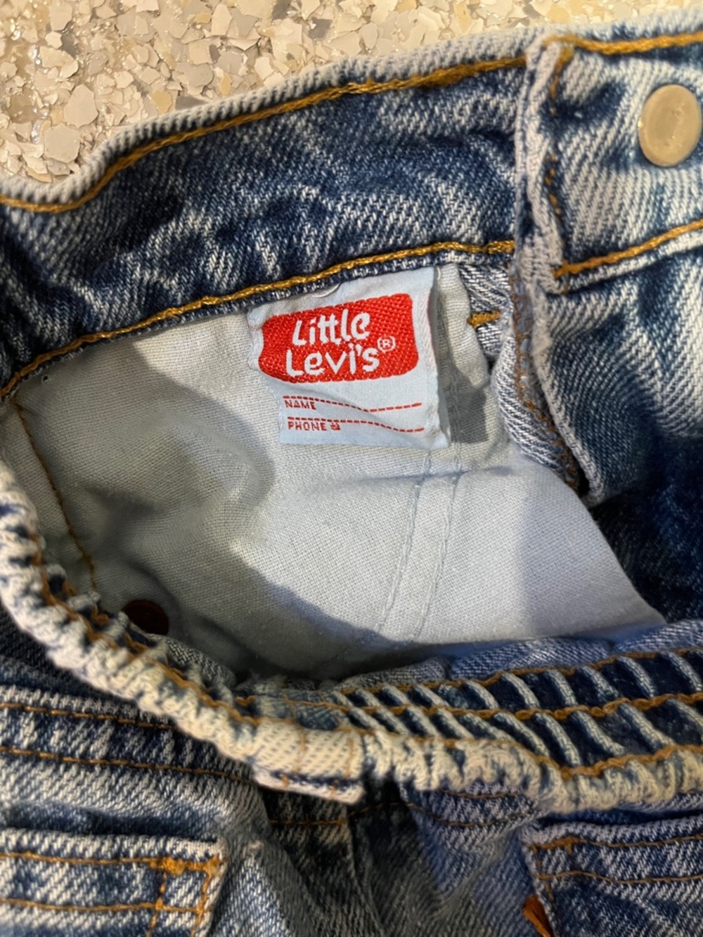 Levi's Little Levi's Blue Denim Kids Jeans with Red Label  Boy / Girl